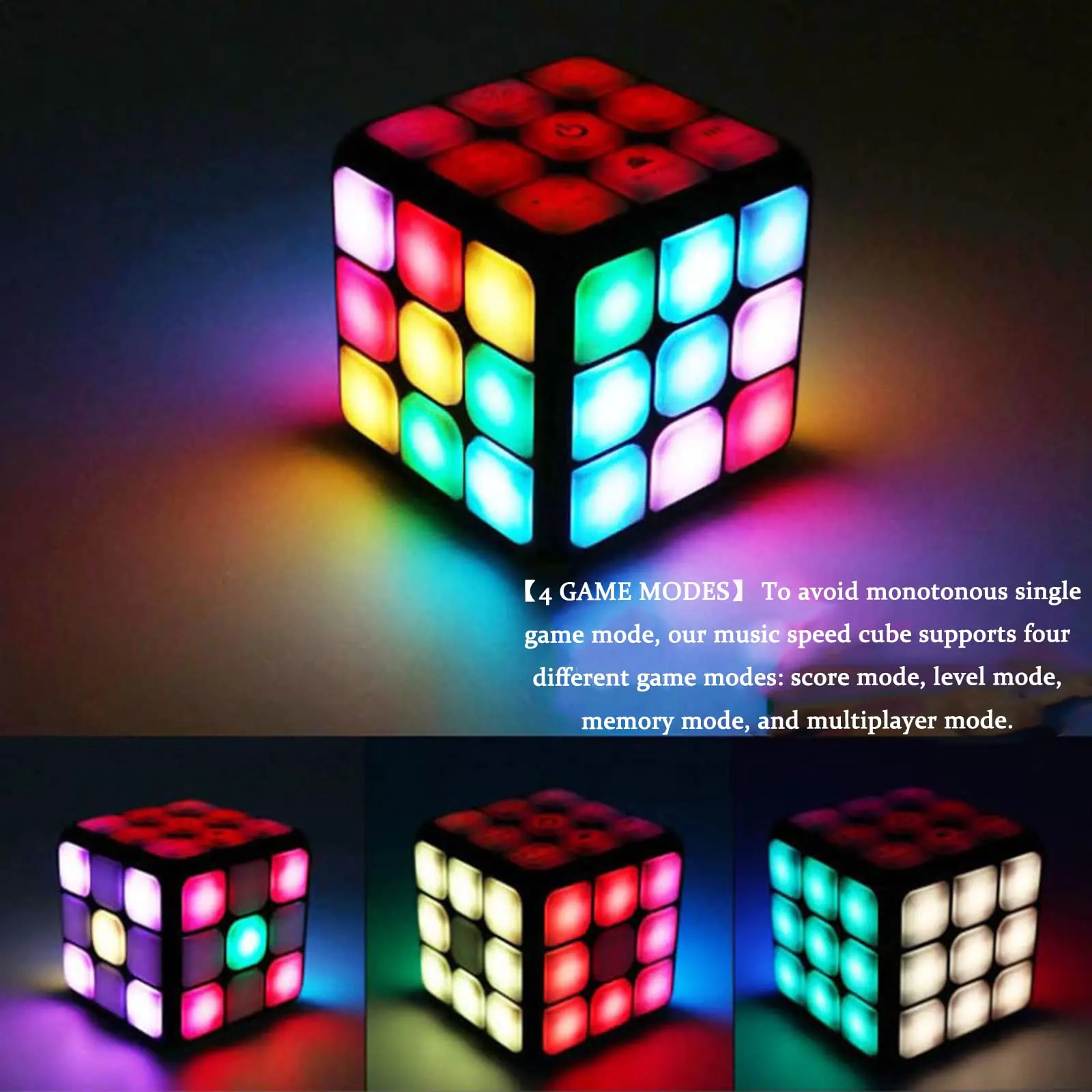 Cubo electrónico mágico ruick 3X3, rompecabezas parpadeante, antiestrés, electrónico, 4 en 1, magnética y juego mental, juguete, regalo divertido - AliExpress