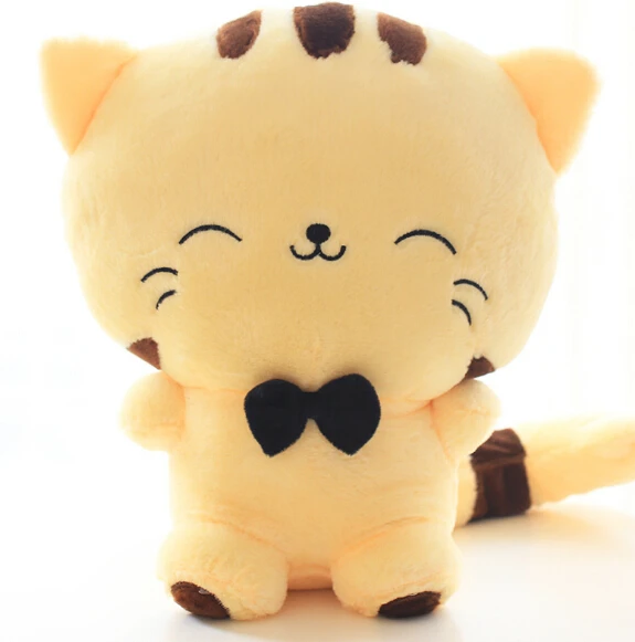 20CM Cute Kawaii Cat with Bow Plush Dolls Toys Gift Stuffed Soft Doll Cushion Sofa Pillow Gifts Xmas Gift Party Decor 2