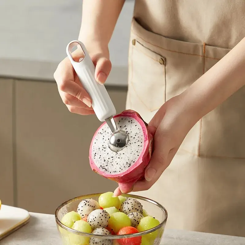 Stainless Steel Melon Baller Ice Cream Scoop Watermelon Balls Sweet Melon Balls Making Kitchen Fruit Tool 1pc melon scoop melon baller