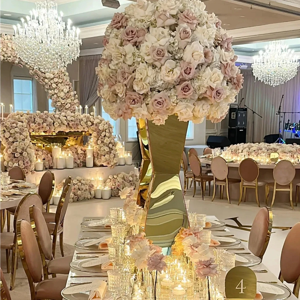 

1pcs to 14pcs can choose)New design for wedding gold decoration table tree centerpiece Gold Wedding Flower Stand 193