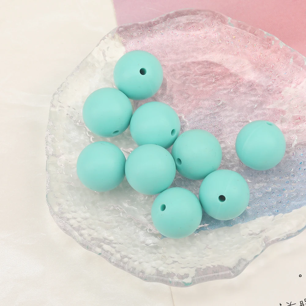 Cordial Design 100Pcs 12/15MM Choose/Silicone Material Beads/Baby Edible Beads/Chewable/Jewelry Accessories/DIY Making Findings - cordial