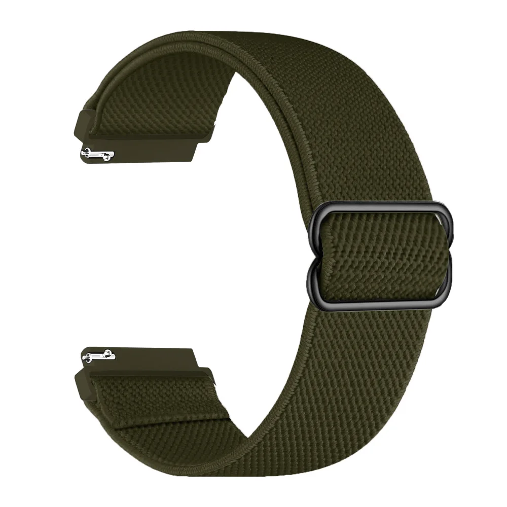 Versatile Nylon Loop Strap - Adjustable Fabric Bracelet Band, 22mm/20mm