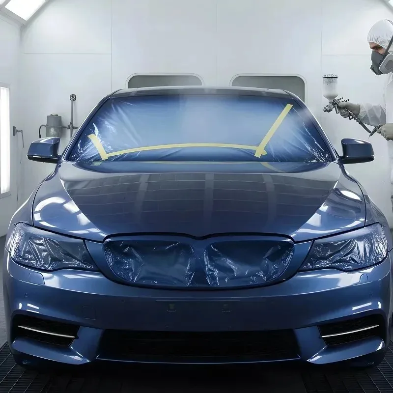 Car Dust Cover Large Painting Plastic Sheeting Disposable for Furniture Protection Tear Resistant Drop Cloth Car Detailing Film