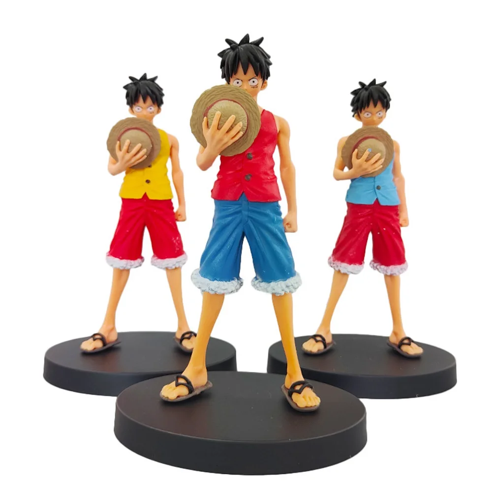 Personagem de desenho animado Luffy que muda o rosto ornamentos