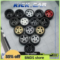 SpeedCG 1/64 ABS Wheels with Rubber Tire Type F Modified Parts Diameter 10mm For Model Car Racing Vehicle Toy Hotwheels Tomica 1