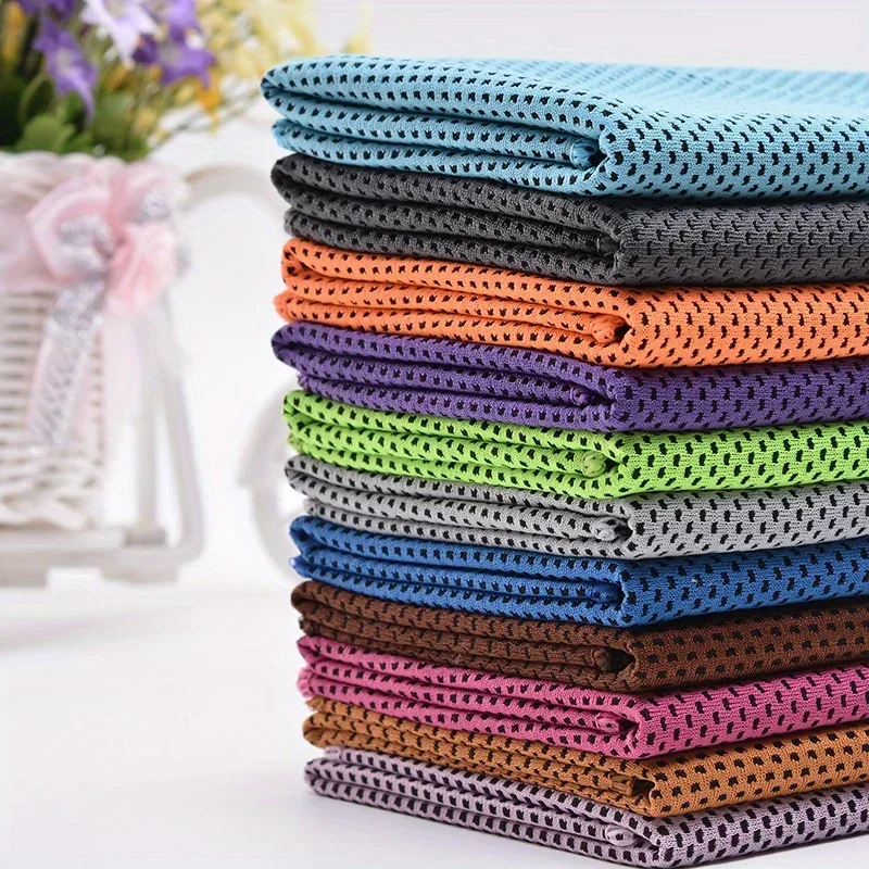 1-10 pcs Cooling Towel Instant Relief Microfiber Cool Towels Chilling Neck Wrap Ice Cold Rags Sports Fitness Camping Cycling