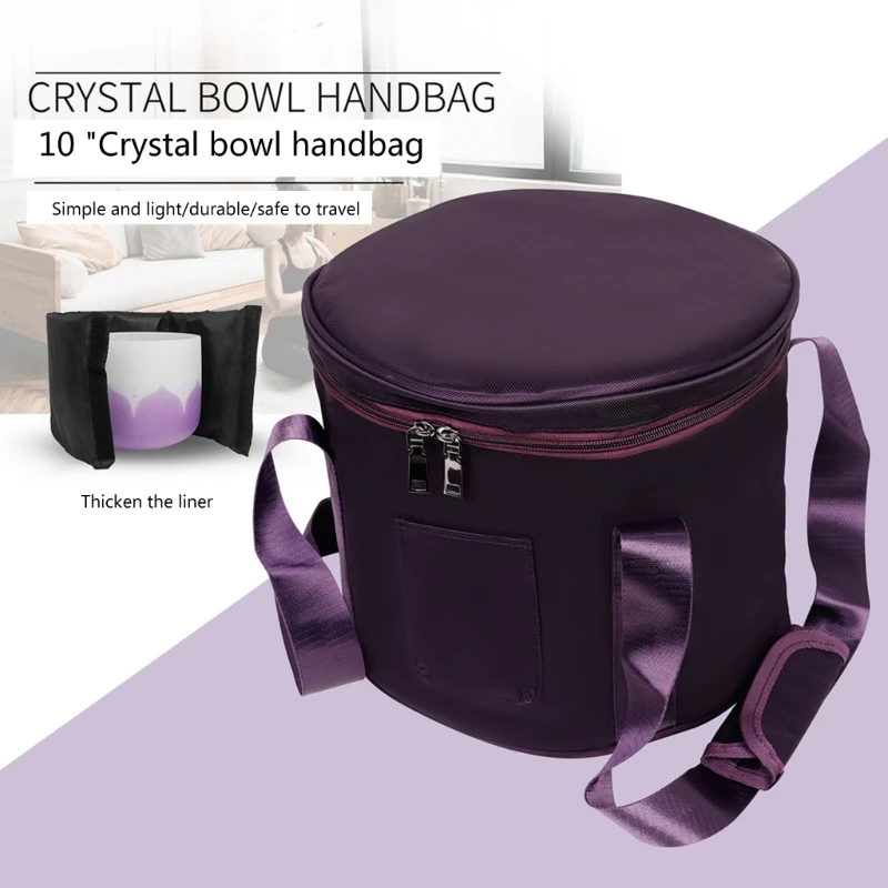 yoga singing bowl case Thicken Yoga Singing Bowl Bag Portable Padded Carry Cases Bag Meditation Crystal Bowl Storage Carrying Durable