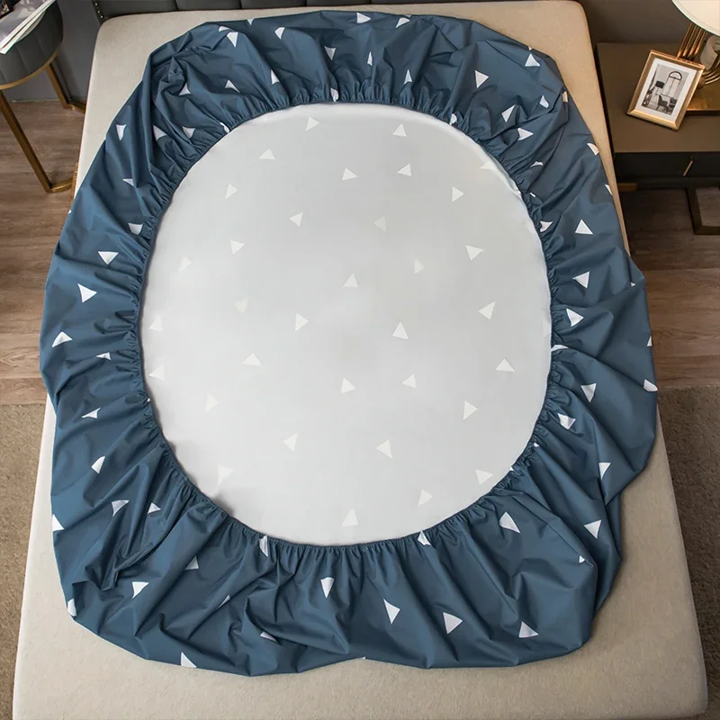 100% Waterproof Mattress Covers Protector Adjustable Non-slip Bed Fitted Sheet With Elastic Band for  90/150/180x200 5