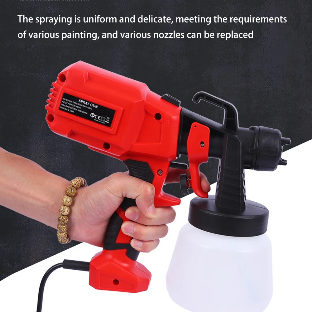 Spray Gun 32000rpm 550w Paint Sprayer High Pressure Handheld Airbrush