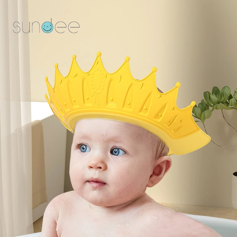 Baby Shower Cap Adjustable Hair Wash Hat for Kids Infant Bath Hat Head Cover for Protection Eyes and Ears Toddler Shampoo Shield