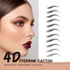 4D Hair Like Eyebrows Makeup Waterproof Eyebrow Tattoo Sticker Long Lasting Natural Fake Eyebrow Stickers Cosmetics 10 pairs 1PC 3