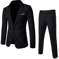 Men Blazers 3 Pieces Sets Elegant 2 Suits Wedding Luxury Business Jackets Vest Pants Blue Coats 2023 Formal Korean 2