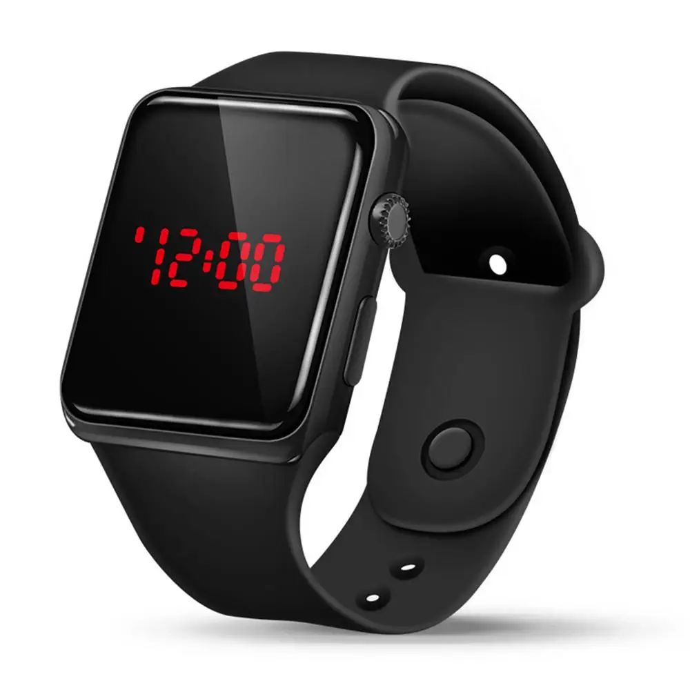 

Men Watch Fashion LED Digital Watches Women Sports Wristwatches Wristband Electronic Clock