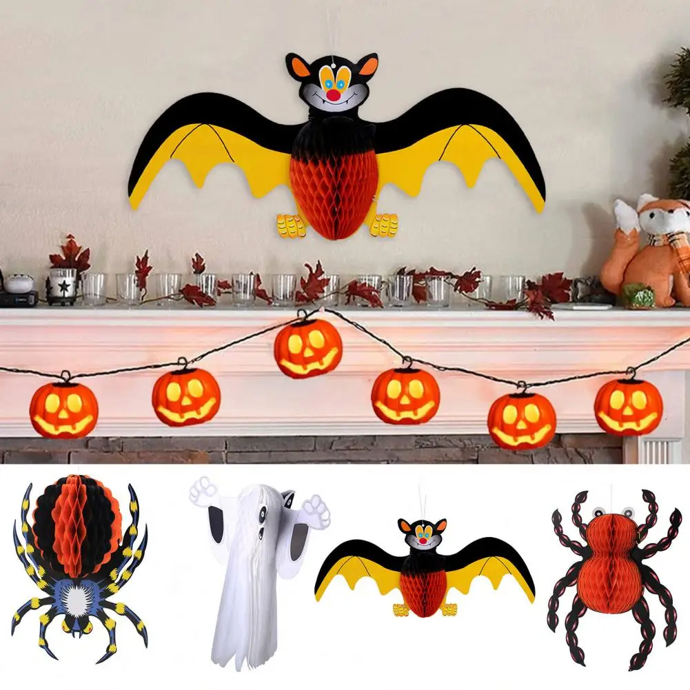 

Halloween Party Decoration Halloween Hanging Decor Bat Ghost Spider Haunted House Indoor/outdoor Party Supplies