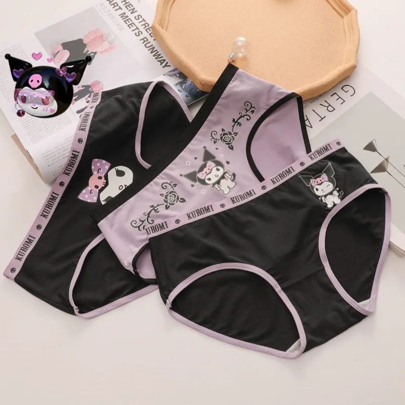 

Kawaii Sanrio Kuromi Panties Cinnamoroll Animes Maiden Briefs Underwear Lingerie Cute Cartoon Breathable Fashion Bikini Panty