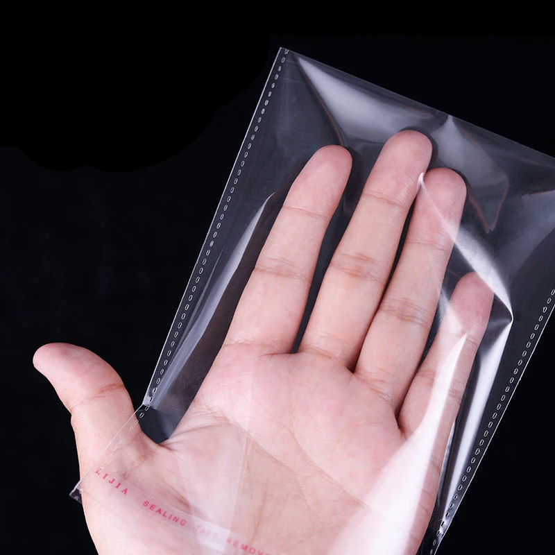 20pcs Width 38-40cm StoBag Transparent Self Adhesive Plastic OPP Resealable Poly Cellophane Clothing Bags Clear Packing Gift Bag 4