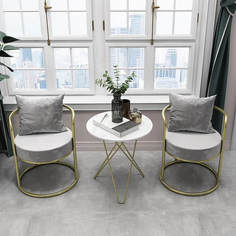 Soggiorno Poltrona Moderna Trucco Morbido Camera Da Letto Rilassante Sedia Da Attesa Sala Da Pranzo Pavimento In Velluto Mobili Da Salone Ergonomici F