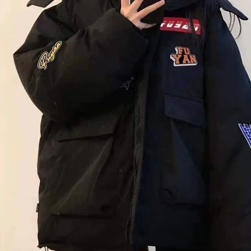 Winter Coat for Women Coats Parkas Jackets Hooded Cotton Padded Jacket Warm Loose Korean Fashion New 2022 American