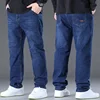 Loose Jeans Men 150KG Straight Stretched Plus Size 50 48 46 44 Denim Pants Elastic Male Casual Large Work Wear Classic Trousers 3