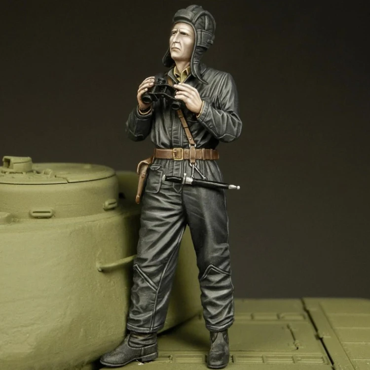 

Модель из смолы 1/35 г., фигурка солдатика GK, русский танкер на упоре, военная тема Второй мировой войны, несобранный и Неокрашенный комплект