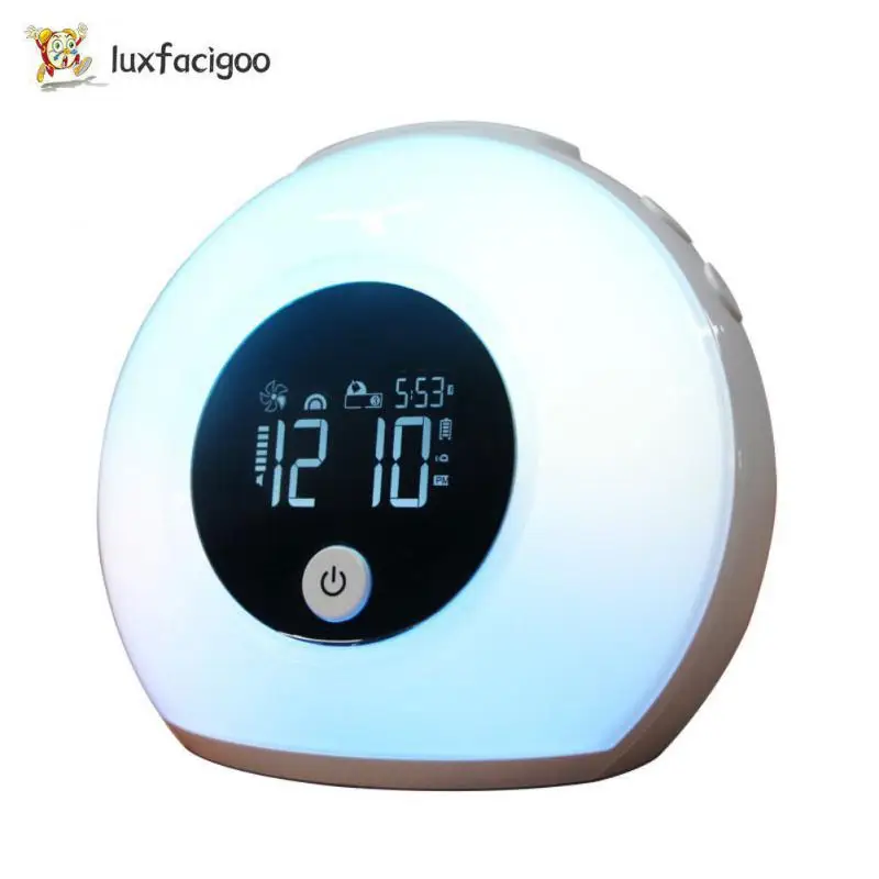 

Музыкальные часы с ЖК-дисплеем и регулируемой яркостью, цветные часы с 6 Rgb подсветкой, домашние часы с вибрацией и индукцией