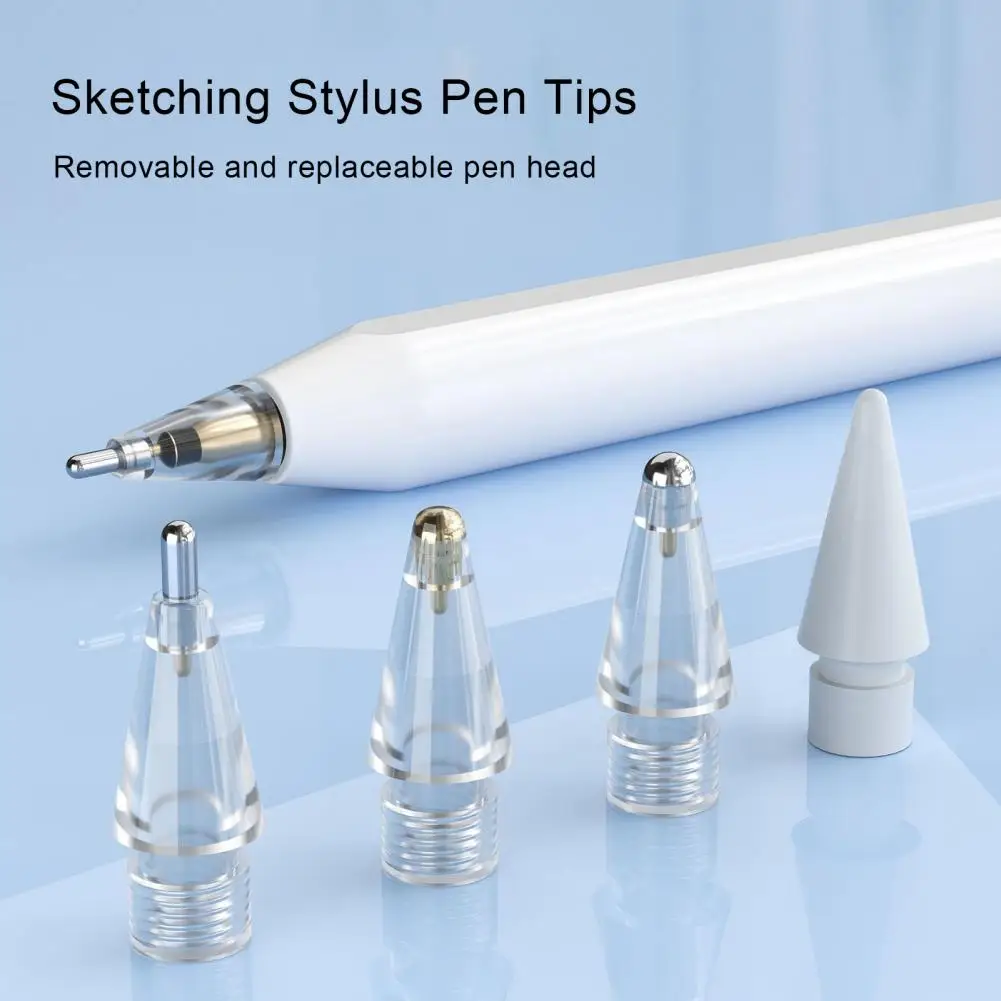 Nib Stylus Pen Tips 6 Pcs Professional Silent Writing Thinner Nib  Not Scratch Screen Stylus Nibs