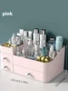 Desktop Cosmetic Storage Box Plastic Makeup Brush Lipstick Organizer Drawer-Type Compartment for Bathroom & Bedroom 1