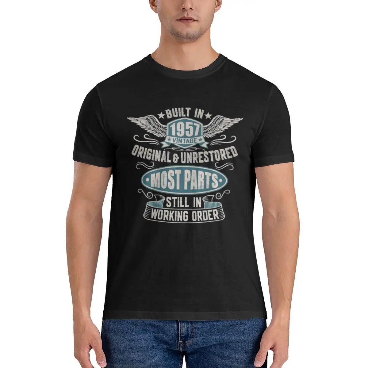 Costruito Negli Anni '50 Originale Non Rinnovato Classico Nato 1957 Compleanno Vintage Tshirt Uomo T Shirt Estate Magliette Donna Magliette