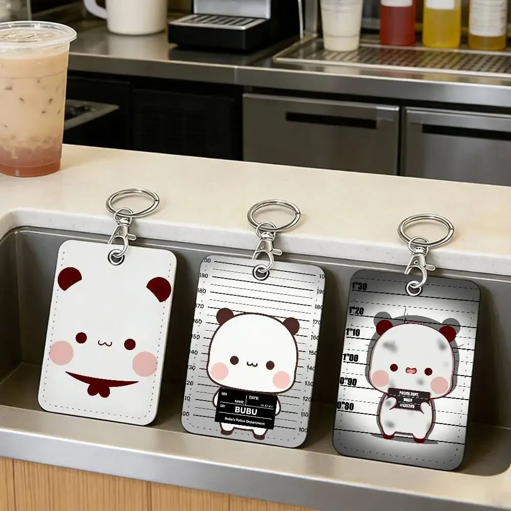 Charming Bubu Card Holder with Keychain - Protective Case