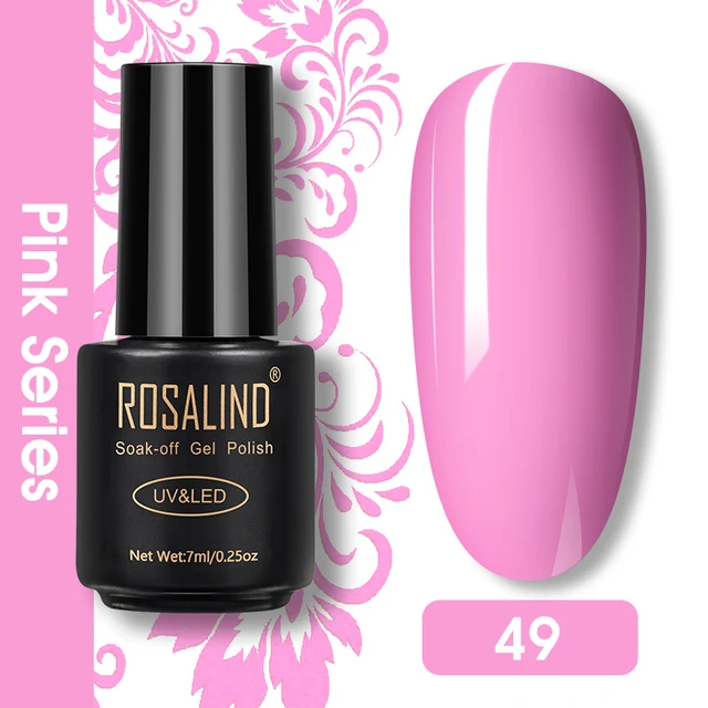 ROSALIND Nail Gel Polish Glitter Series Gel Varnishes All For Manicure Soak Off UV Lamp Nails Art Semi Permanent Gel Polish RA49