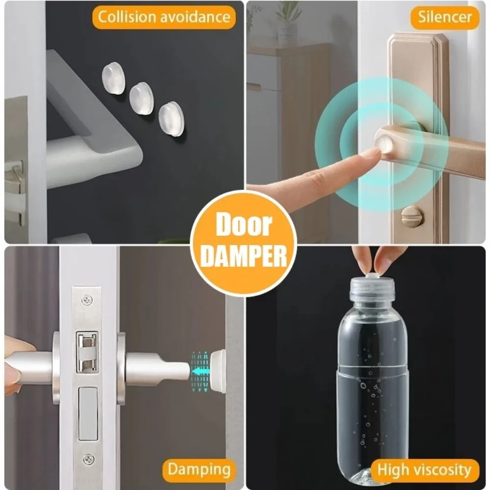 Transparent Soft Silicone Door Stopper Bumper Self-adhesive Stickers Wall Protector Muffler Furniture No Trace Anti-crash Pad door stopper,silicone door stopper,door stopper bumpers,silicone rubber bumpers,silicone door sticker