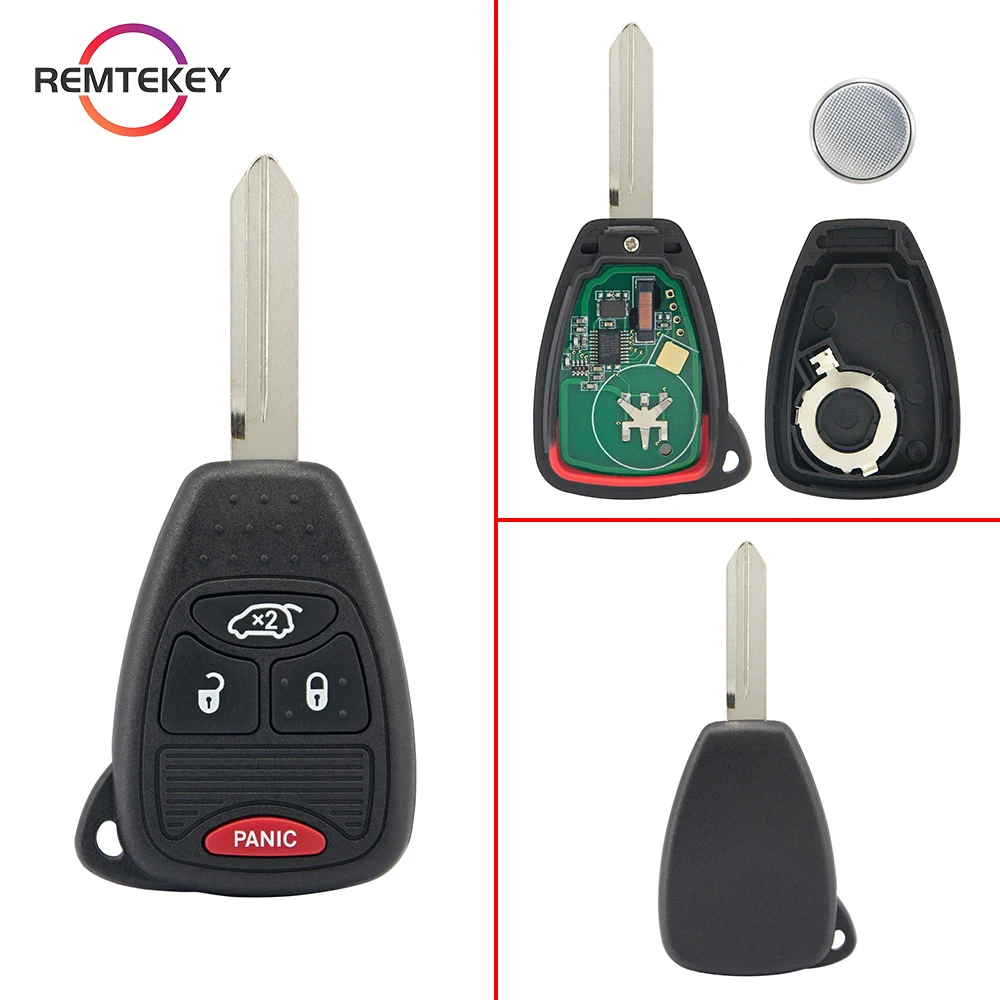 REMTEKEY Remote Car key Fob FCC OHT692427AA/KOBDT04A 4 Button 315Mhz ID46 PCF7961 Chip For 2004-2016 Chrysler Dodge Jeep