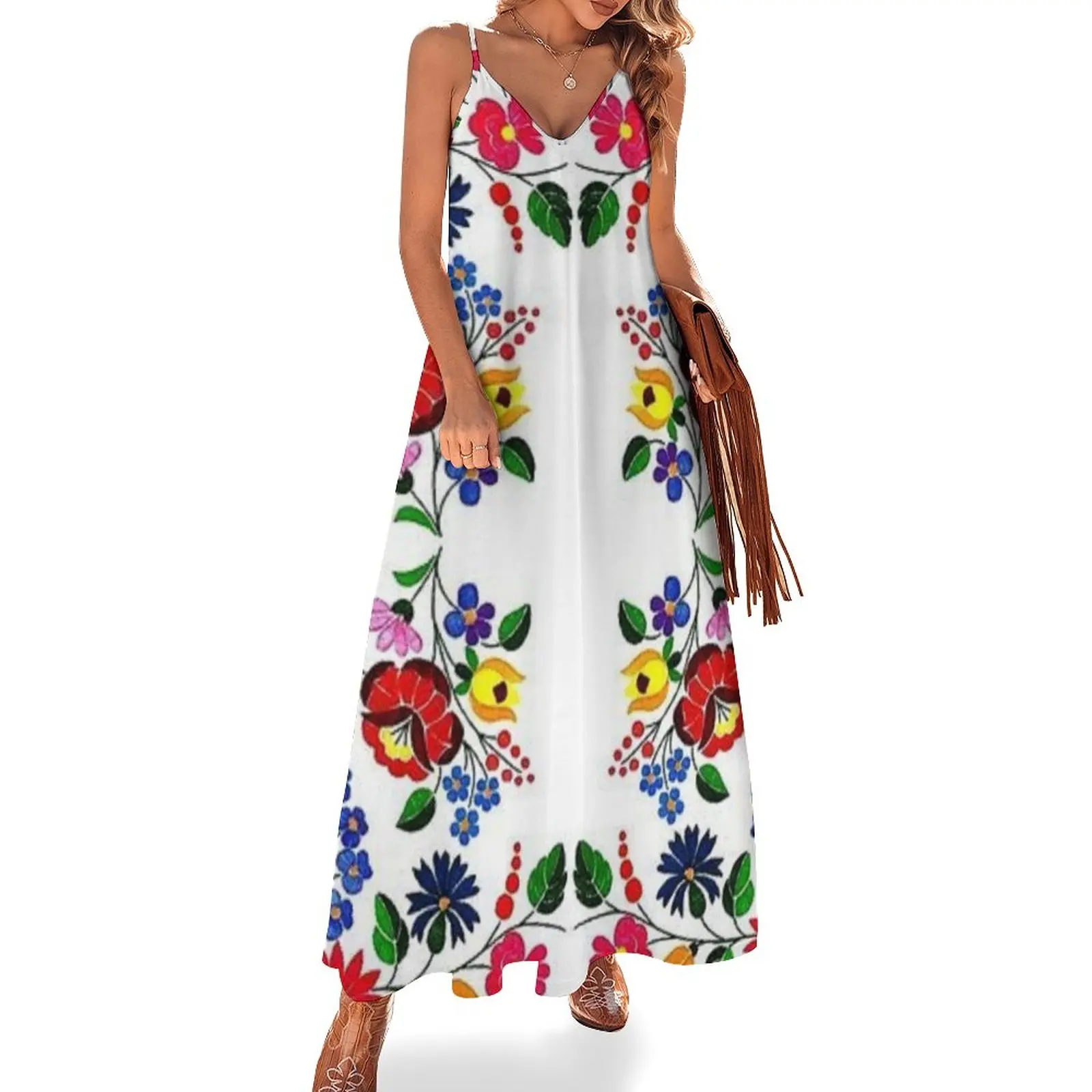 

kalocsai Sleeveless Dress women long dresses women's clothing korea stylish
