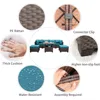 Outdoor Patio Dark Brown Rattan 7 Piece Sectional Set PE Wicker Conversation Sofa with Liftable Storage Table, Non-Slip 5" Thick 6