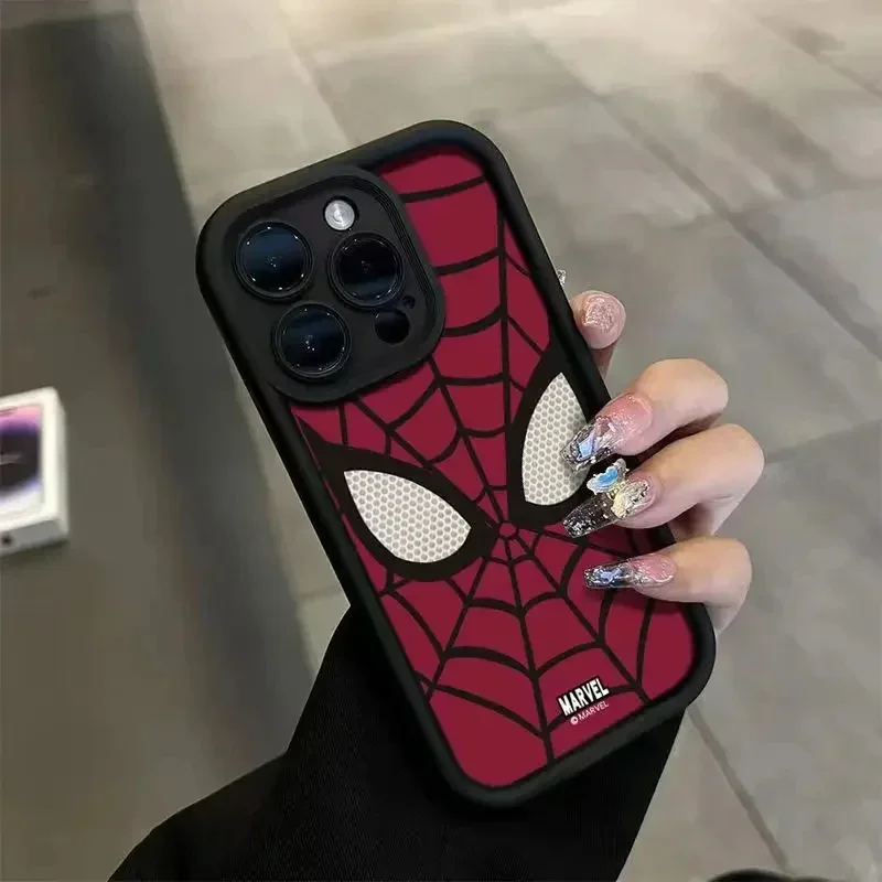 Cool Spider Man Plain Multistep TPU Soft Silicone Phone Case For