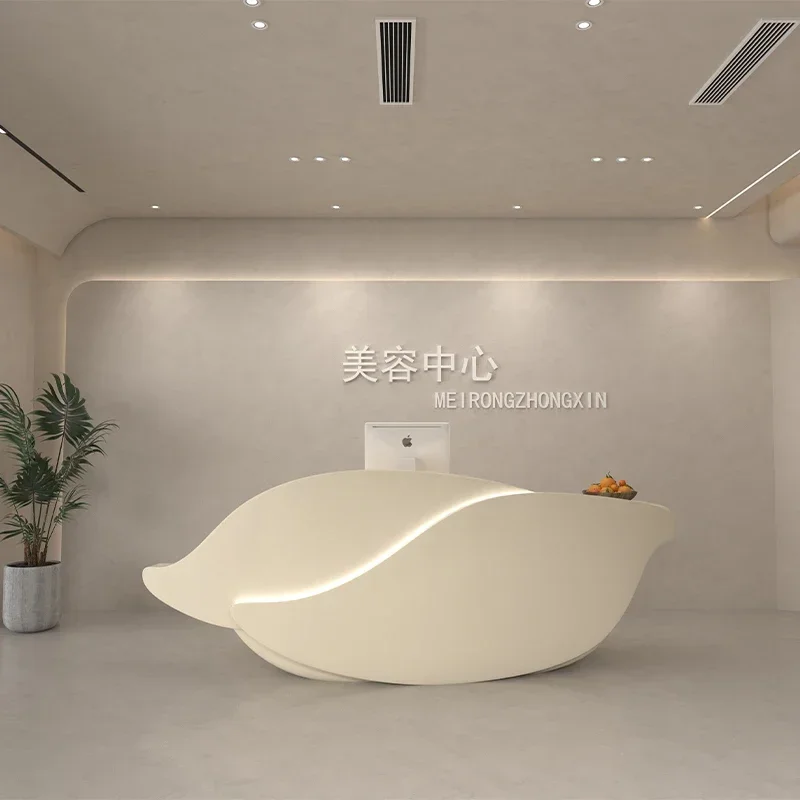 Standing Front Reception Desks Register Lectern Modern Futuristic Reception Desks Mobile Bureau Meuble Minimalist Furniture