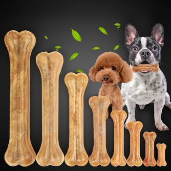 2-10 Inch Pet Dog Snacks Crispy Beef Stick Bone Teething Snacks Delicious and Nutritious Meaty Bone Crispy Pet Food Dog Food 1