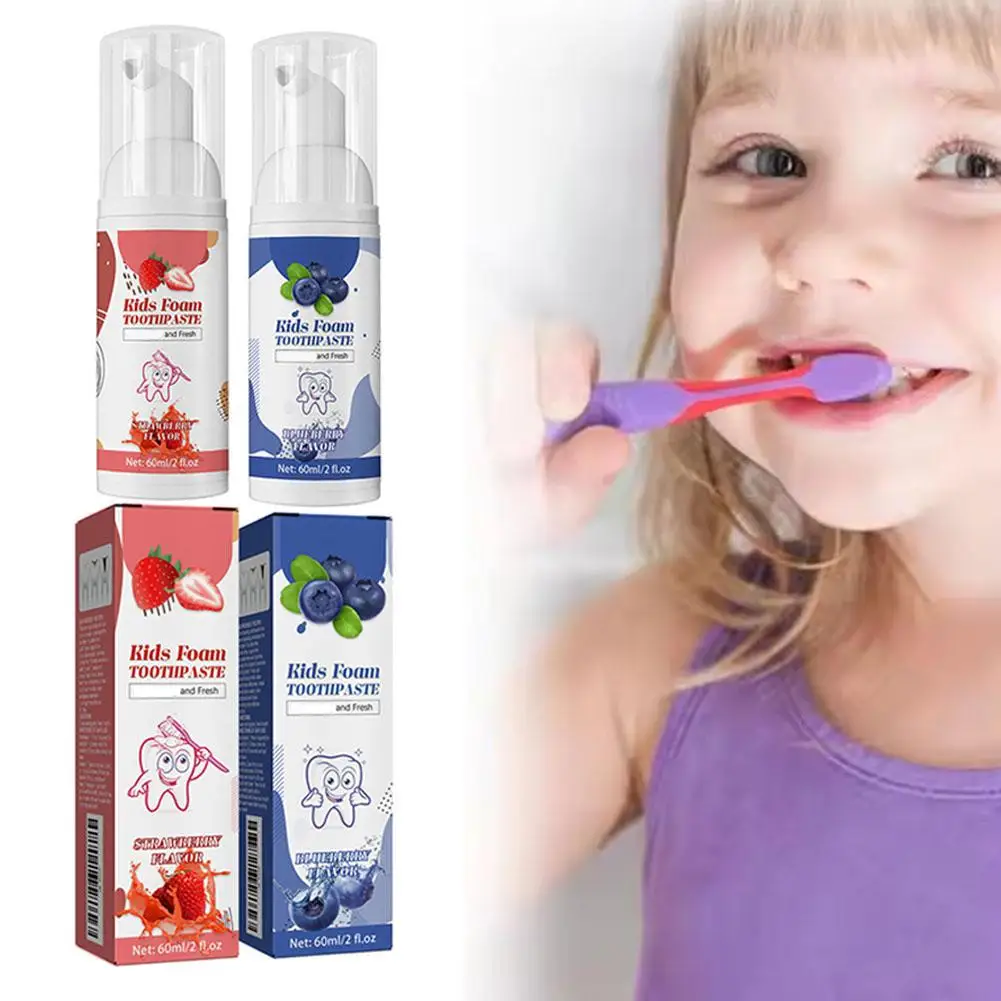 Children's Toothpaste Cavity Tooth Prevention Repair Whit-ening Decay Remove Bad Breath Foam Stain Cleansing Dental Toothpa T8E6