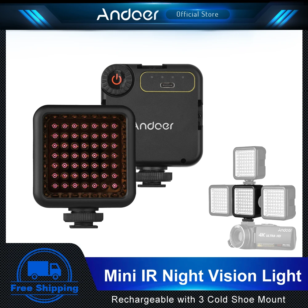 AndoerIR49SMiniIRNightVisionPhotographyLightInfraredLightfor
