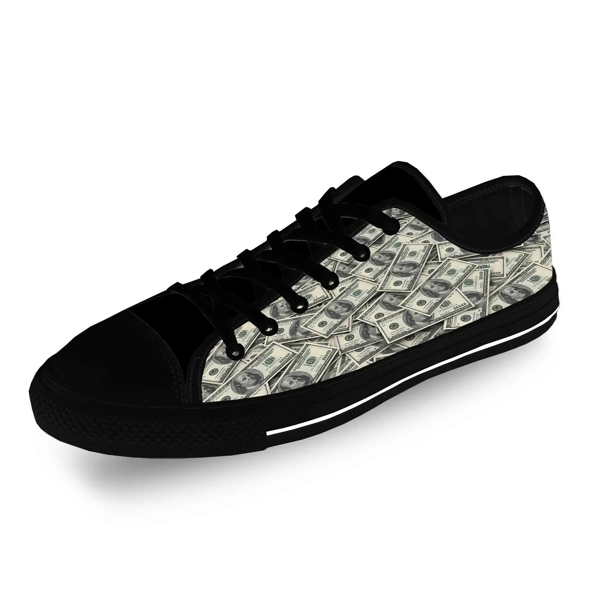 

Кроссовки мужские/женские низкие, повседневная холщовая обувь для бега, дышащие легкие кеды с 3D принтом, доллар США