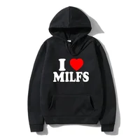 New I Love MILFS Hoodies Letter Printed Men Woman Fashion Hip Hop Hoodie Hooded Sweatshirts Pullovers Tracksuits Fleece Clothing 1