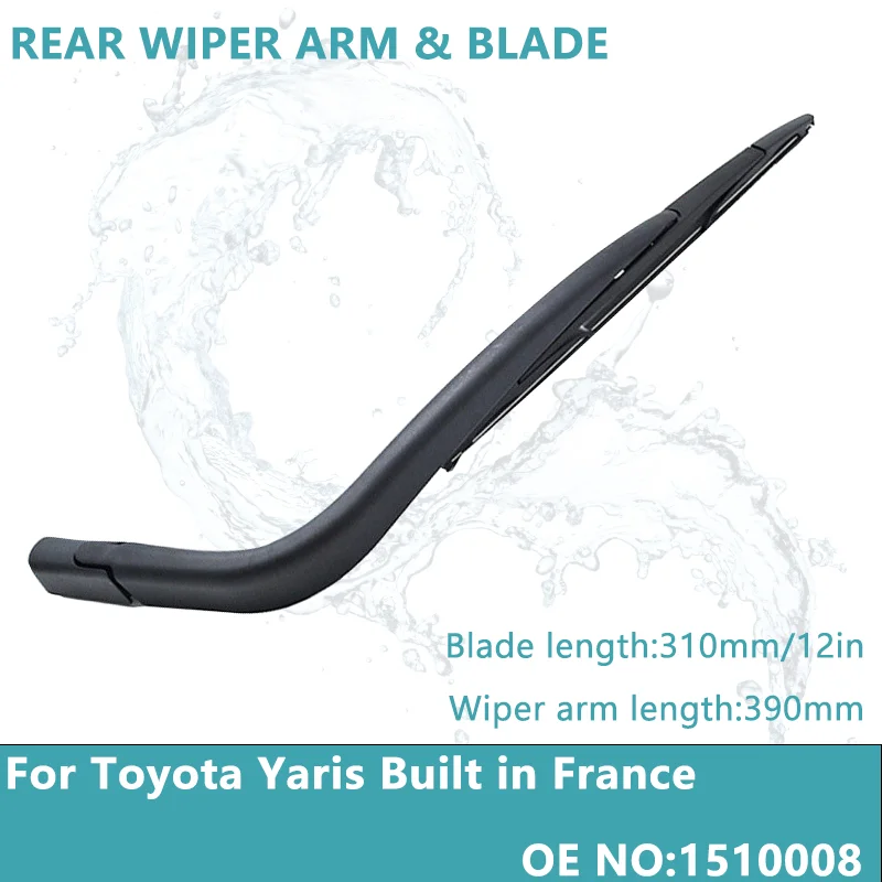 Wiper12RearWiperBladeAndArmForToyotaYarisBuiltinFrance2001