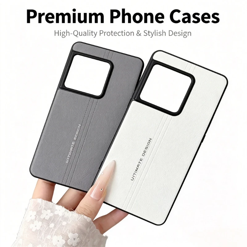 Premium PU Leather-feel Phone Case - Drop-resistant, Shock-absorbing, All-around Protection