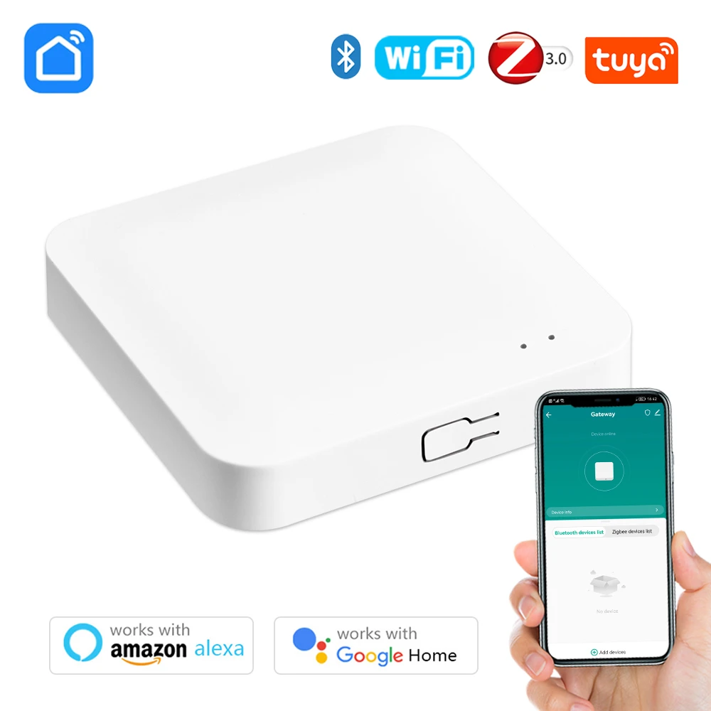 Smart Home Multi-Mode Wireless Hub with Voice Control