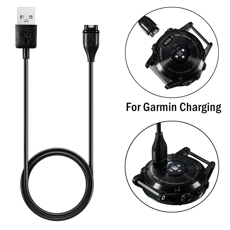 1M USB Charging Cable for Garmin Fenix 7 6 5 7s 7x Venu2 Charger Cord