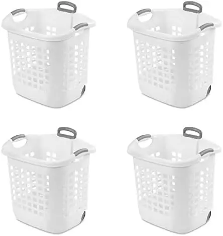 

Laundry Basket, 62 L, White, Pack of 4