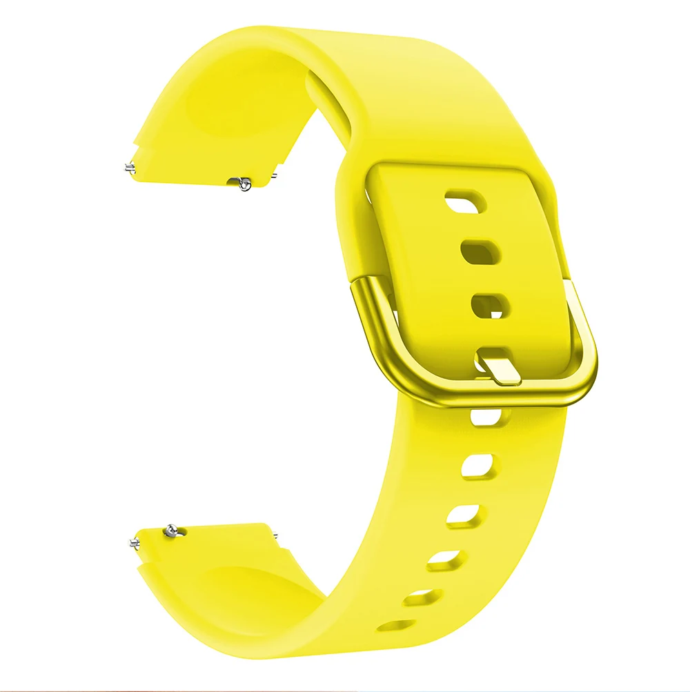 Colorful Lightweight Rubber Watchstrap with Buckle