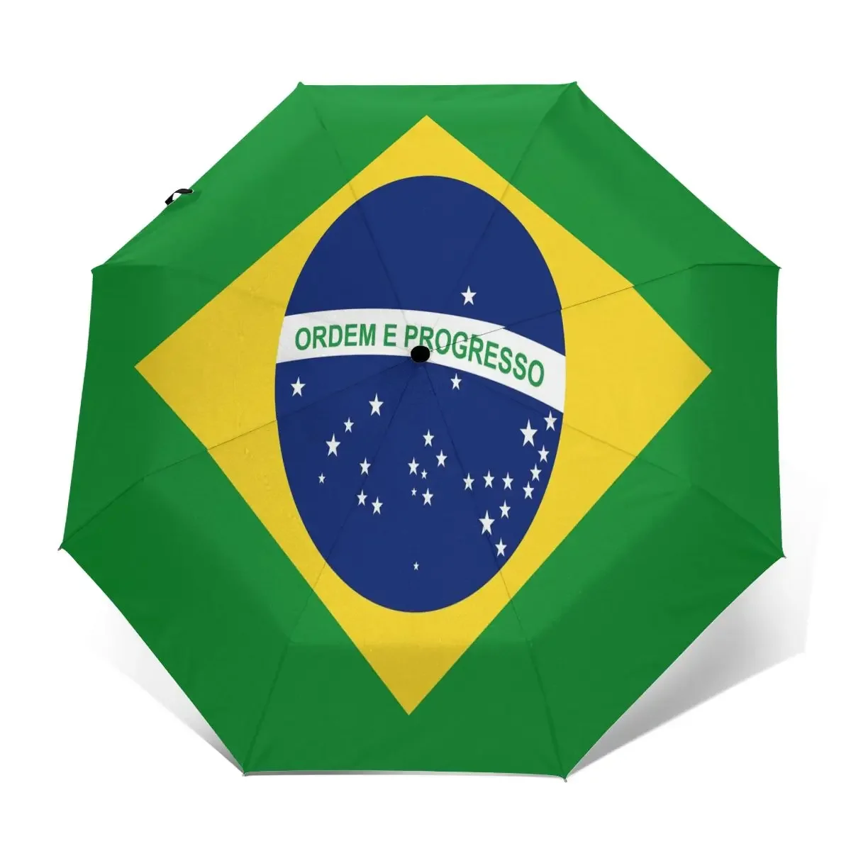 Brazil Flag Windproof Automatic Folding Inverted Umbrella Portable Paraguas for Man Woman