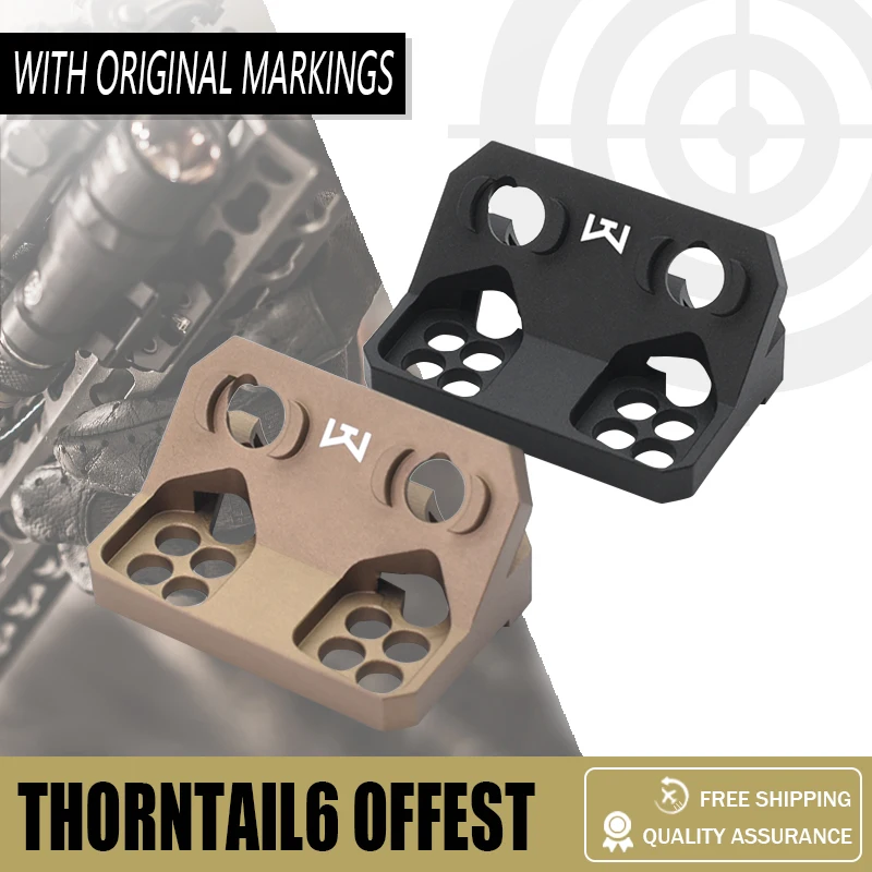 

Tactical Thorntail6 Offset Scout Mount Metal MLOK Keymod Rail with Original Markings for SF M600 M300 PLHv2 Weapon FrashLight