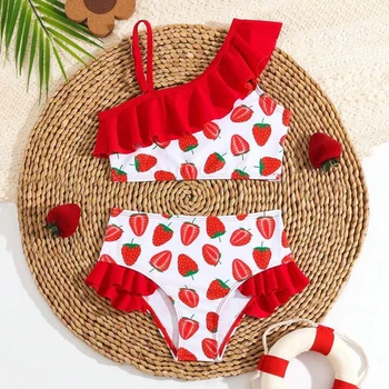 Strawberry Print Swim Set 1
